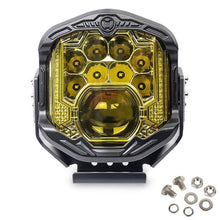 Load image into Gallery viewer, OL-21W04Y 7 Inch LED Long-Distance Headlight Angel Eye Background Work Light