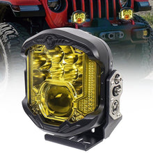 Load image into Gallery viewer, OL-21W04Y 7 Inch LED Long-Distance Headlight Angel Eye Background Work Light