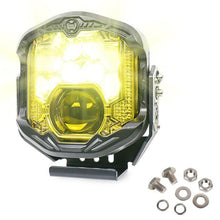 Load image into Gallery viewer, OL-21W04Y 7 Inch LED Long-Distance Headlight Angel Eye Background Work Light