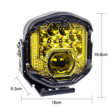Load image into Gallery viewer, OL-21W04Y 7 Inch LED Long-Distance Headlight Angel Eye Background Work Light