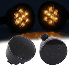 Load image into Gallery viewer, 2pcs For Wrangler Plum Blossom-Shaped Yellow LED Car Lights Car Modified Grille Turn Signal Lights, With Aperture, Without Aperture
