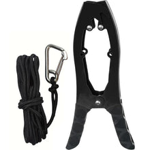 Load image into Gallery viewer, Canoe/Kayak Self-Locking Stainless Steel Anchor Clamp With Toothed Jaws, Black, Black + Metal Buckle, Black + Kayak Handrail, Black + Metal Buckle + Kayak Handrail