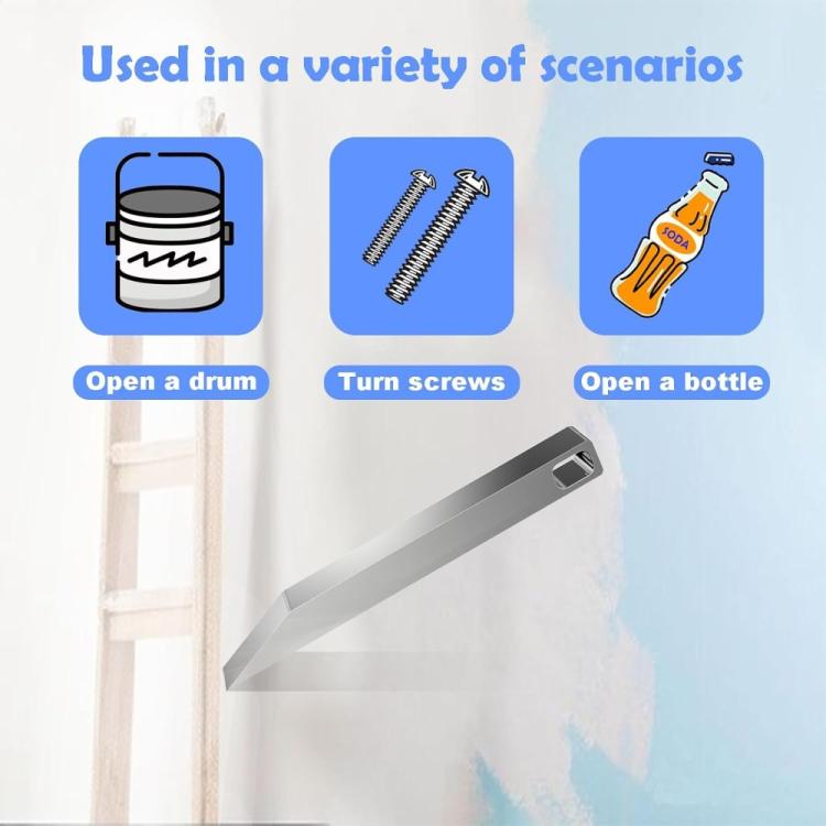 Portable Multi-Function Crowbar Self-Defense Bottle Opener Keychain