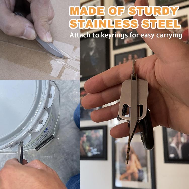 Portable Multi-Function Crowbar Self-Defense Bottle Opener Keychain