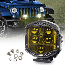Load image into Gallery viewer, OL-21W03Y 7 Inch 3-Sided Illumination High / Low Beam Car Modified Work Light Roof Light  A-Pillar Spotlights