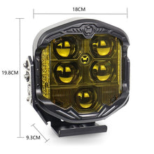 Load image into Gallery viewer, OL-21W03Y 7 Inch 3-Sided Illumination High / Low Beam Car Modified Work Light Roof Light  A-Pillar Spotlights