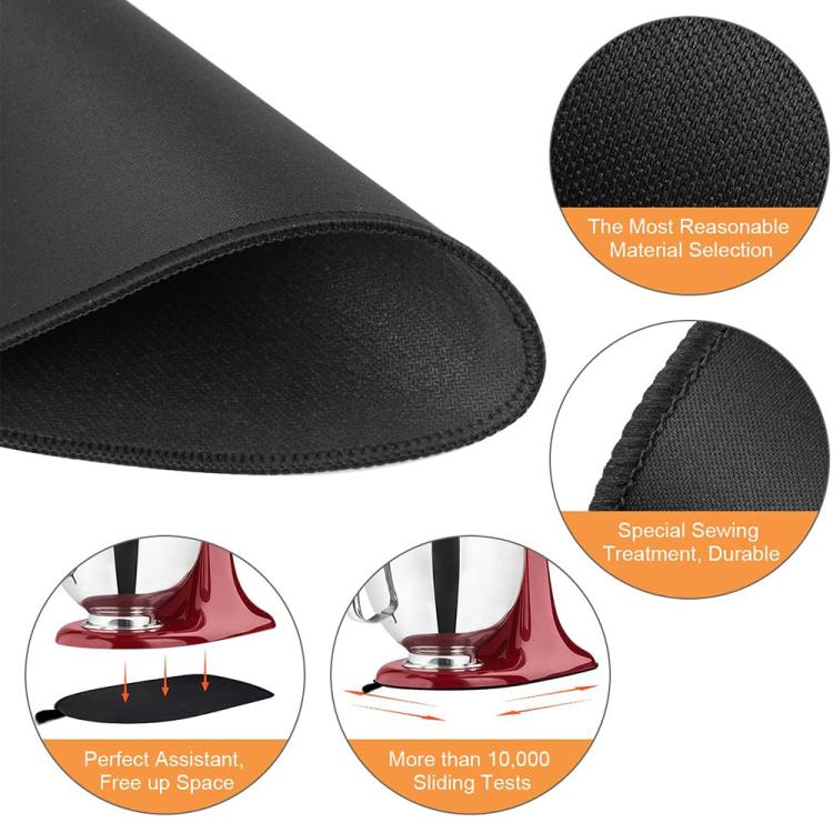 Kitchen Blender Rubber Non-Slip Mat, Small + 2 Cord Clips, Small + 1 Cord Clip