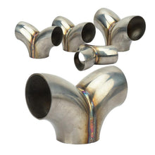 Load image into Gallery viewer, Y-type Three-way Connector For Stainless Steel Exhaust Pipes, 51mm, 57mm, 63mm, 76mm
