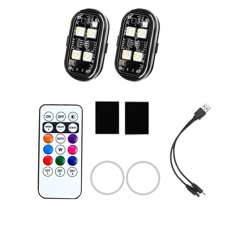 Wireless Remote-Controlled Motorcycle LED Flashing Taillight For Retrofitting, 1 Light, 2 Lights, 4 Lights, 6 Lights, 8 Lights