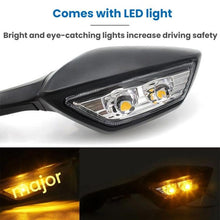 Load image into Gallery viewer, Motorcycle Rearview Mirror With LED Light For Kawasaki ZX-10R 2011-2015