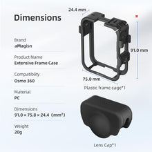 Load image into Gallery viewer, For DJI Osmo 360 aMagisn Expansion Cage Plastic Frame with Lens Cap