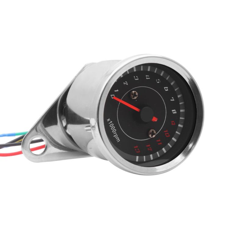 Motorcycle LED Backlit Engine Speedometer, 7566