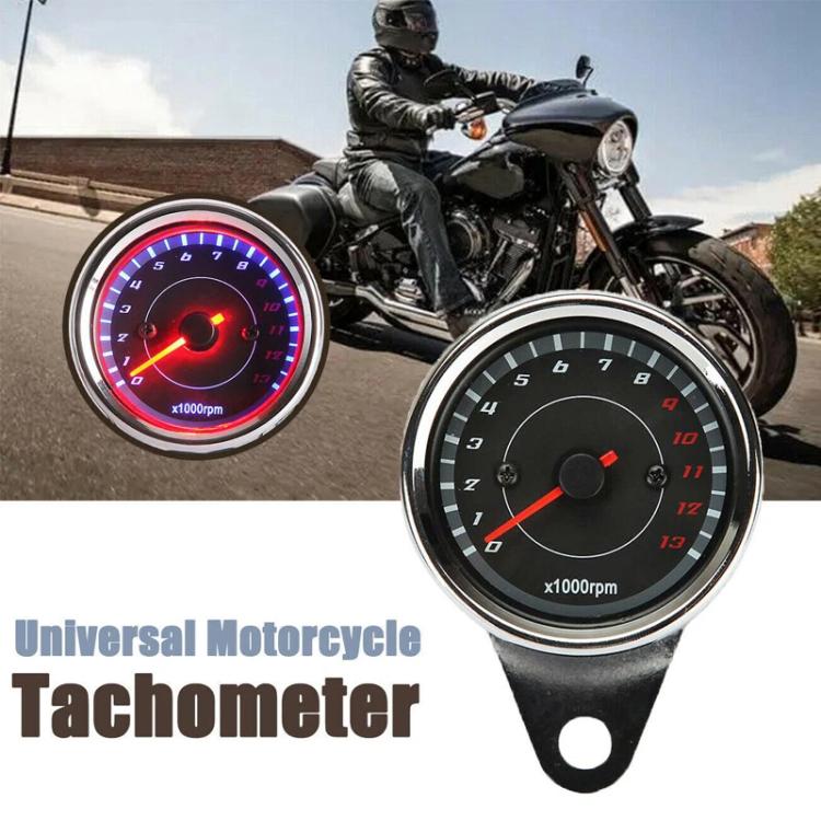 Motorcycle LED Backlit Engine Speedometer, 7566