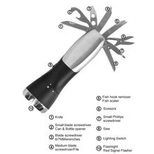 Load image into Gallery viewer, Portable Outdoor Flashlight Emergency Tool Kit