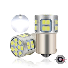 Load image into Gallery viewer, 1pair Automotive 30-LED Wick 12V-80V Turn/Daytime Running/Taillight, 1156 Straight Pin, 1156 Crooked Pin, 1157