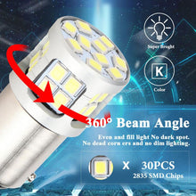 Load image into Gallery viewer, 1pair Automotive 30-LED Wick 12V-80V Turn/Daytime Running/Taillight, 1156 Straight Pin, 1156 Crooked Pin, 1157