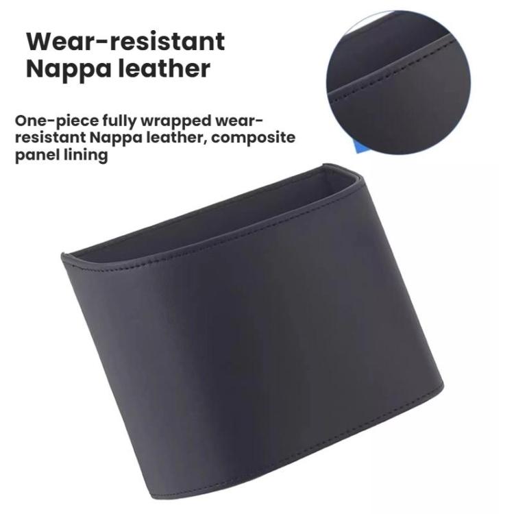 Hanging Leather Car Trash Can Multifunctional Storage Box