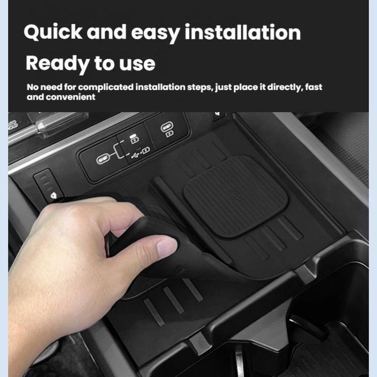 Anti-Slip Dust-Resistant Wireless Charging Silicone Mat For 2024 Hyundai Santa Fe