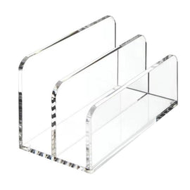 Acrylic Desk Organizer Box File Rack, Single, Double
