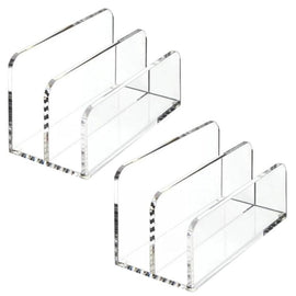 Acrylic Desk Organizer Box File Rack, Single, Double