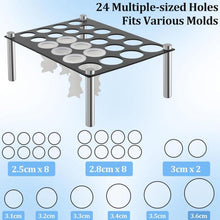 Load image into Gallery viewer, 24-Hole Chess Mold Stand, YX201