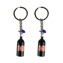 Load image into Gallery viewer, 2 PCS Fashion Metal Keyring Car Keychain Auto Key Chain Key Ring, Black, Blue, White, Red, Purple, Gold, Green