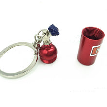 Load image into Gallery viewer, 2 PCS Fashion Metal Keyring Car Keychain Auto Key Chain Key Ring, Black, Blue, White, Red, Purple, Gold, Green