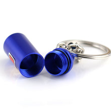 Load image into Gallery viewer, 2 PCS Fashion Metal Keyring Car Keychain Auto Key Chain Key Ring, Black, Blue, White, Red, Purple, Gold, Green