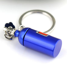 Load image into Gallery viewer, 2 PCS Fashion Metal Keyring Car Keychain Auto Key Chain Key Ring, Black, Blue, White, Red, Purple, Gold, Green