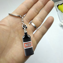 Load image into Gallery viewer, 2 PCS Fashion Metal Keyring Car Keychain Auto Key Chain Key Ring, Black, Blue, White, Red, Purple, Gold, Green