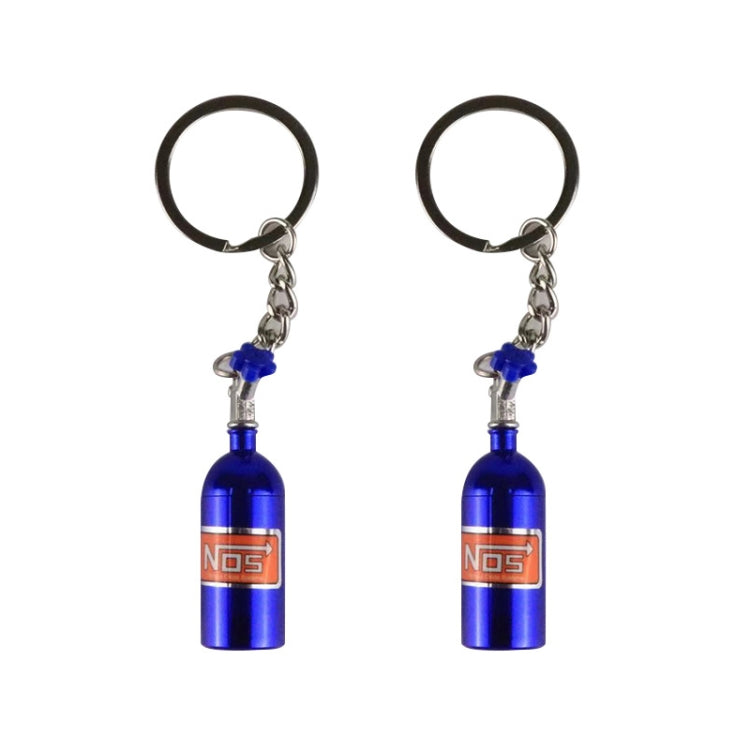 2 PCS Fashion Metal Keyring Car Keychain Auto Key Chain Key Ring, Black, Blue, White, Red, Purple, Gold, Green