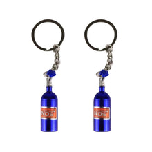 Load image into Gallery viewer, 2 PCS Fashion Metal Keyring Car Keychain Auto Key Chain Key Ring, Black, Blue, White, Red, Purple, Gold, Green