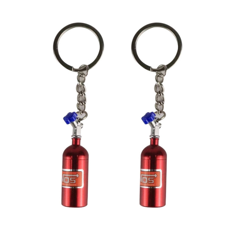 2 PCS Fashion Metal Keyring Car Keychain Auto Key Chain Key Ring, Black, Blue, White, Red, Purple, Gold, Green