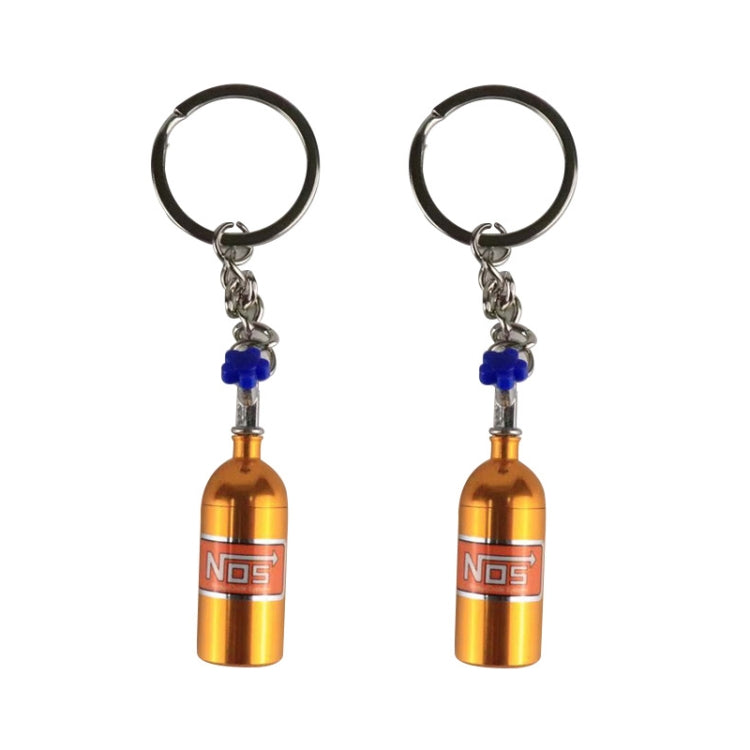 2 PCS Fashion Metal Keyring Car Keychain Auto Key Chain Key Ring, Black, Blue, White, Red, Purple, Gold, Green