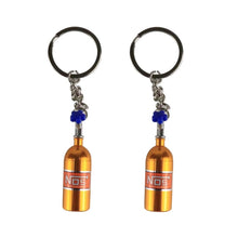 Load image into Gallery viewer, 2 PCS Fashion Metal Keyring Car Keychain Auto Key Chain Key Ring, Black, Blue, White, Red, Purple, Gold, Green