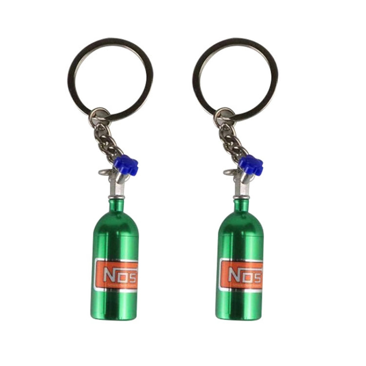 2 PCS Fashion Metal Keyring Car Keychain Auto Key Chain Key Ring, Black, Blue, White, Red, Purple, Gold, Green