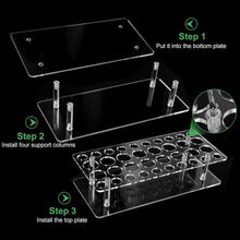 Load image into Gallery viewer, 36-Hole Transparent Acrylic Lipstick Display Stand Perfume Makeup Brush Storage Rack, YX202