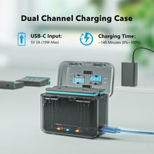 Load image into Gallery viewer, For Insta360 X4 SYMIK Dual-Channel Battery Charger &amp; Storage Case Charging Hub With LED Indicators, For Insta360 X4