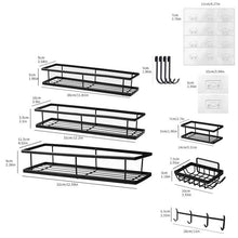 Load image into Gallery viewer, Wall-mounted Punch-free Bathroom Toiletry Storage Rack