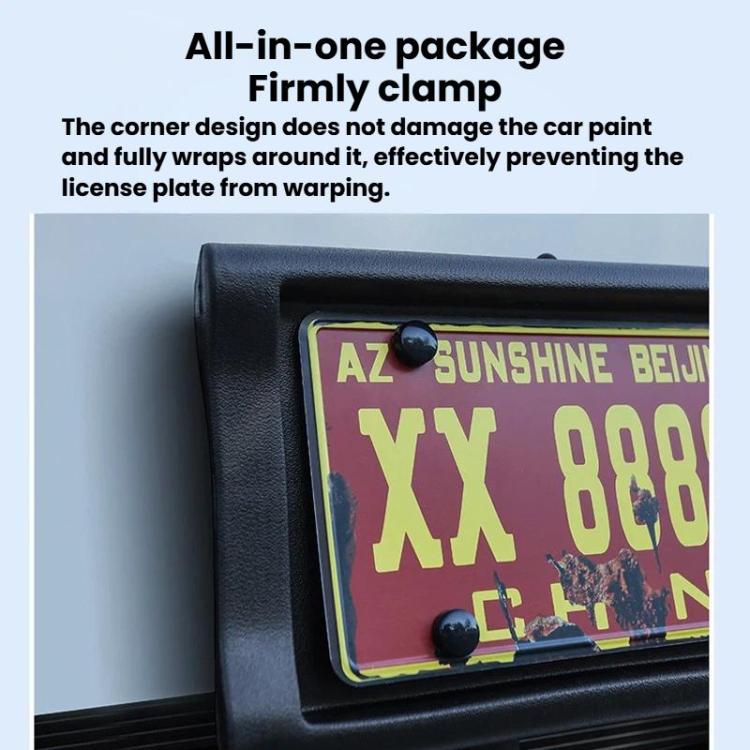 Car License Plate Frame Plate Holder Anti-Collision License Plate Frame, US