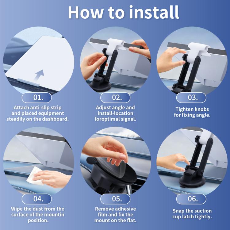 For Starlink Mini Device Center Console Car Mount, S2055 White, S2055 Black