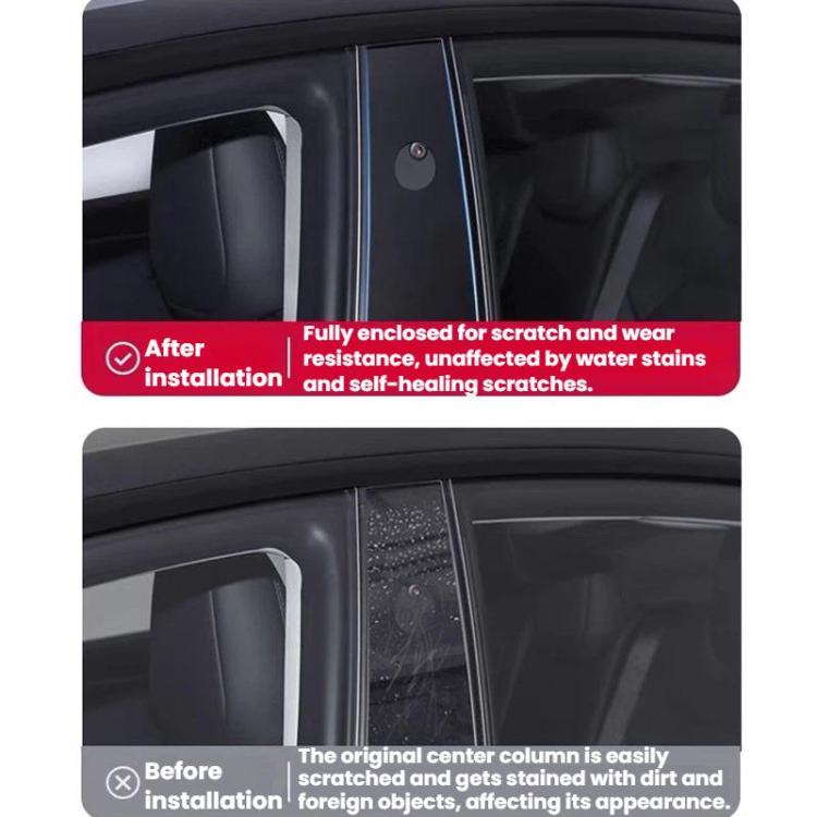 Car B-Pillar Protective Film, For Tesla Model Y, For Tesla Model 3, For Tesla Model Y L