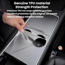 Load image into Gallery viewer, Central Control Panel Protective Film Cupholder Protective Film, For Tesla 2025+ MODEL Y JUNIPER Transparent, For Tesla 2025+ MODEL Y JUNIPER Sanded Finish, For Tesla Model Y L Transparent, For Tesla Model Y L Sanded Finish, For Tesla Model Y Transpare...