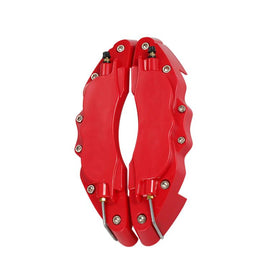 2pcs /Set Car High-Temperature Resistant Brake Caliper Cover Kit, S Red, M Red, L Red, S Blue, M Blue, L Blue, S Yellow, M Yellow, L Yellow, S Silver, M Silver, L Silver, S Black, M Black, L Black
