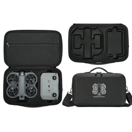 For DJI Neo 2 Fly More Combo Hard Shell Carrying Case Custom-Molded Sling Bag, Mini Black, Fly More Combo Gray
