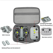 Load image into Gallery viewer, For DJI Neo 2 Fly More Combo Hard Shell Carrying Case Custom-Molded Sling Bag, Mini Black, Fly More Combo Gray