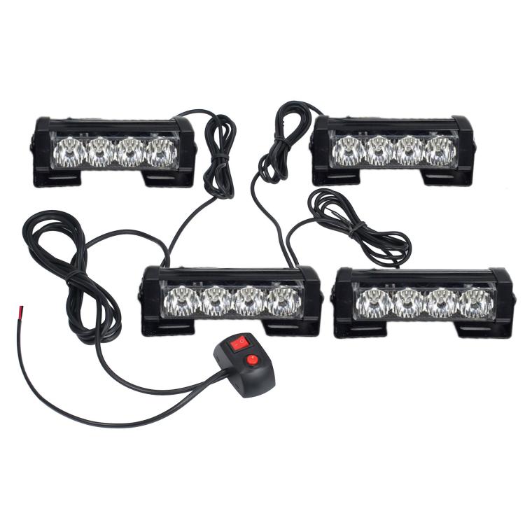 Car Modification High-brightness Flashing Warning Lights, One For Two 4 Light, One For Two 6 Light, One For Four 4 Light, One For Four 6 Light