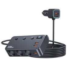Load image into Gallery viewer, 226W 3 In 1 Car Cigarette Lighter Digital Display PD Fast-Charging Car Charger, C33