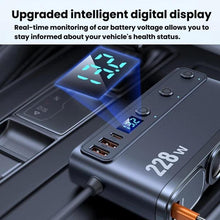 Load image into Gallery viewer, 228W Car Cigarette Lighter Retractable Cable 3 In 1 Fast-Charging Car Charger With Independent Switches, C35L