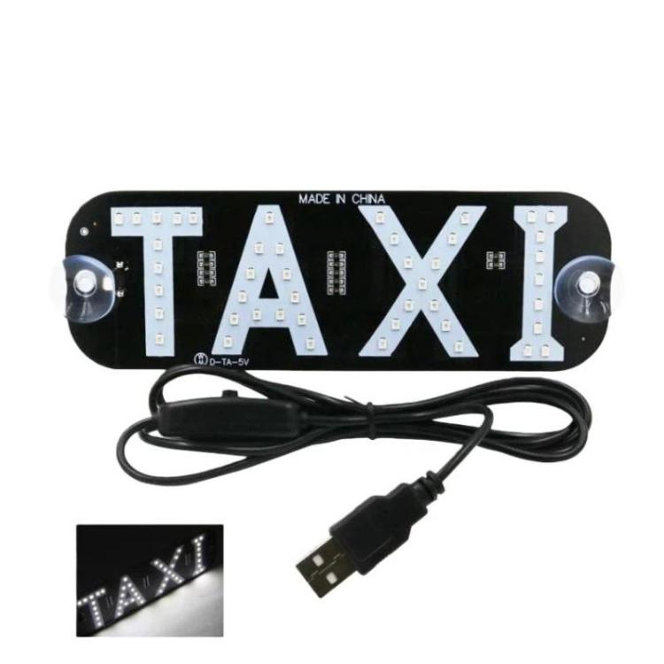 Taxi Indicator Light For Vehicles Roof Lamp With Switch, USB Port, Cigarette Lighter Socket